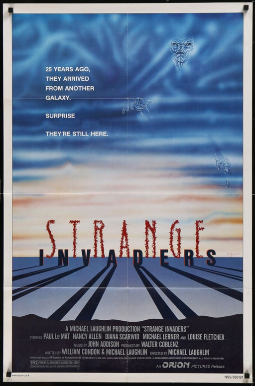 Strange Invaders (1983) Original Movie Poster Folded 27x41