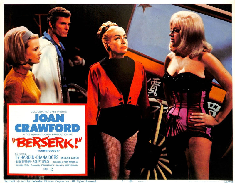 Berserk! (1967) Lobby Card #7 11X14