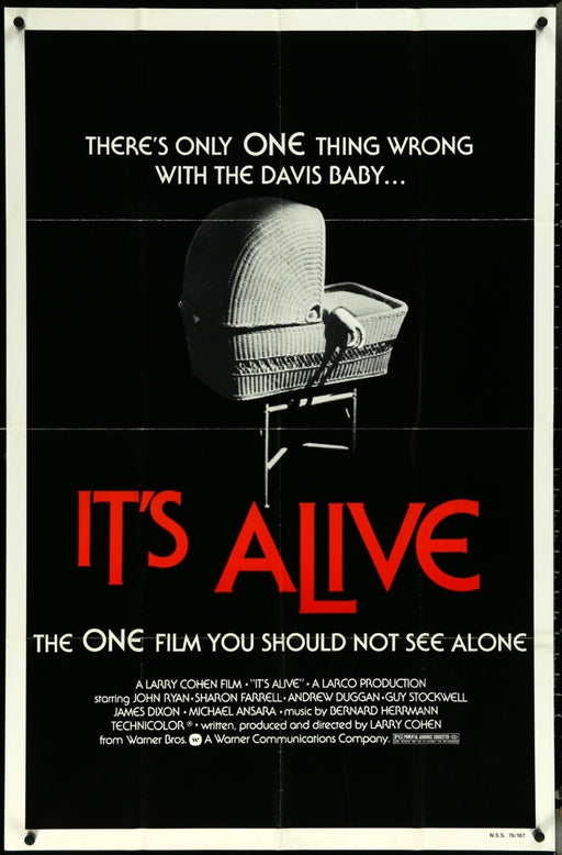 It's Alive (1974) Original Movie Poster Folded 27x41