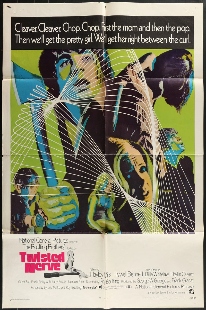 Twisted Nerve (1968) Original Movie Poster Folded 27x41