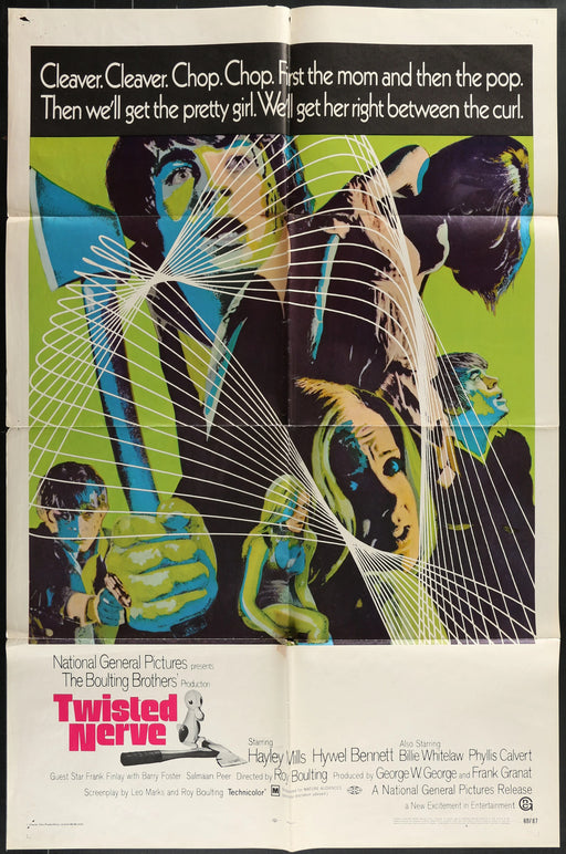 Twisted Nerve (1968) Original Movie Poster Folded 27x41