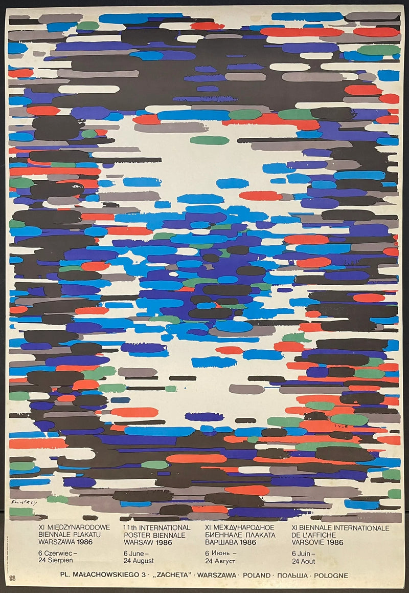 XI International Poster Biennale Warsaw (1986) Original Polish Poster 26x38