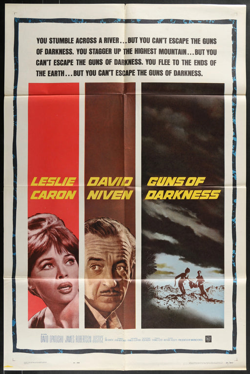 Guns of Darkness (1962) Original Movie Poster Folded 27x41