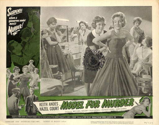 Model For Muder (1959) 8 Lobby Card Full Set 11X14