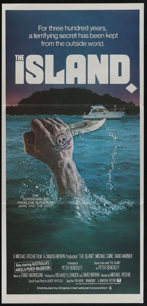 The Island (1980) Original Australian Daybill Poster Folded 13x28