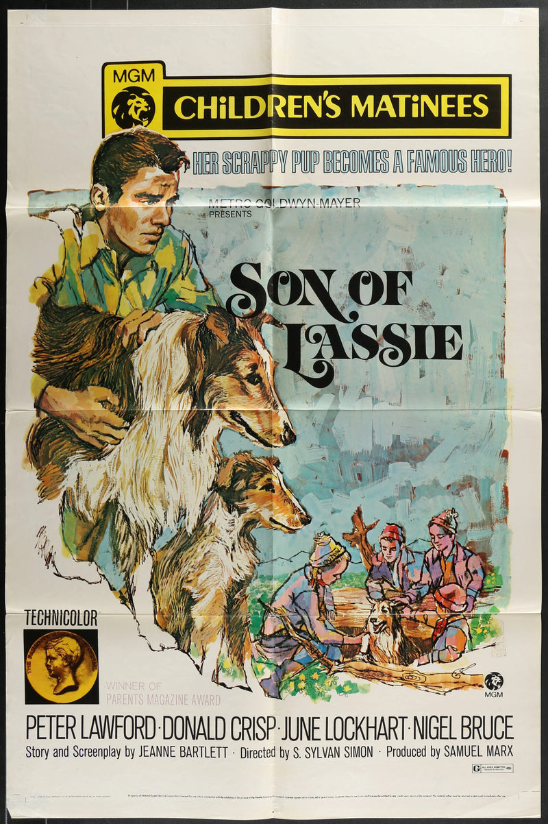 Son of Lassie (1945) Original Movie Poster Folded 27x41