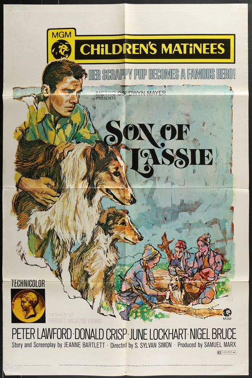 Son of Lassie (1945) Original Movie Poster Folded 27x41