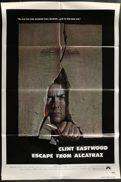 Escape From Alcatraz (1979) Original Movie Poster Folded 27x41