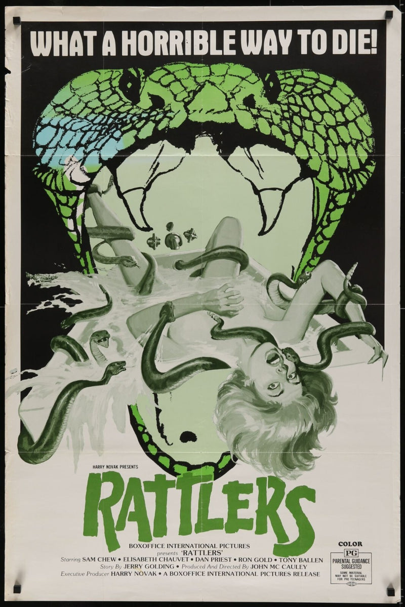 Rattlers (1976) Original Movie Poster Folded 27x41