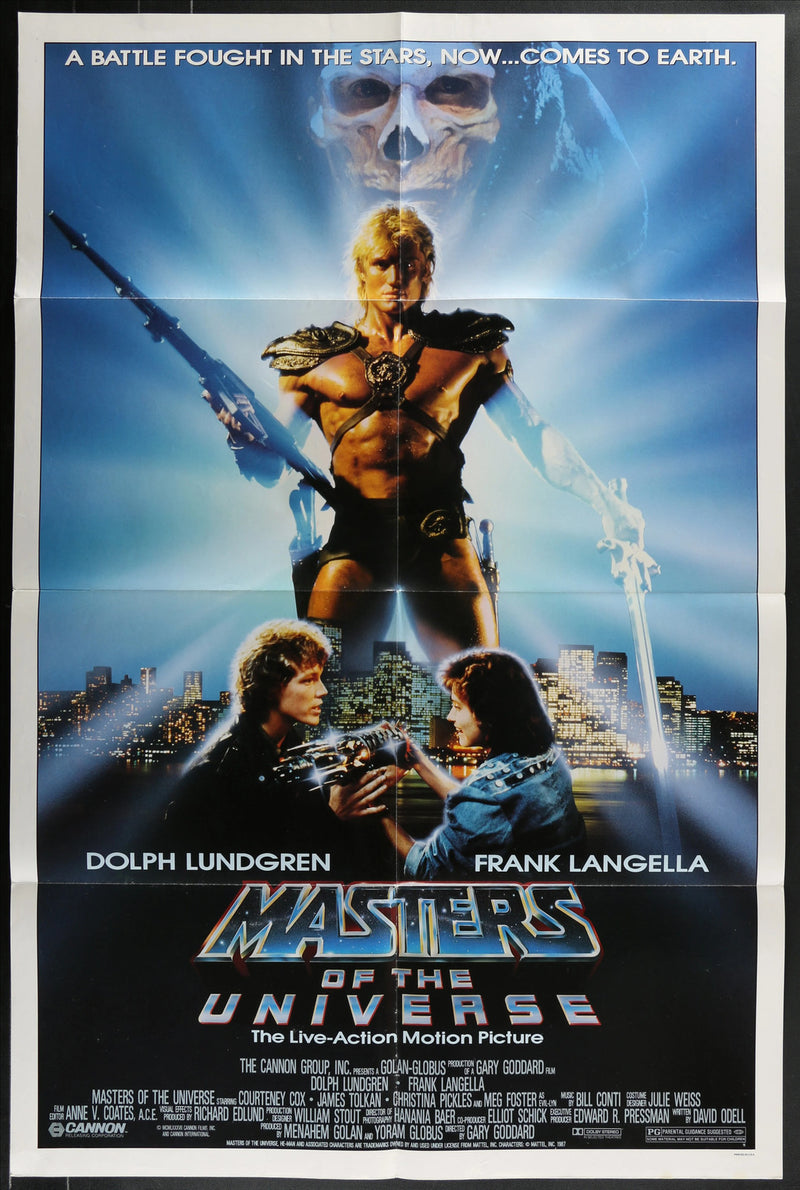 Masters of the Universe (1987) Original Movie Poster Folded 27x41