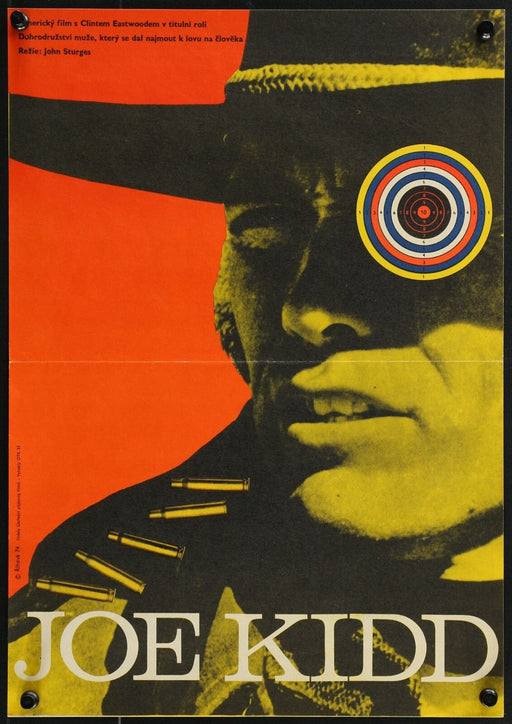 Joe Kidd (1972) Original Czechoslovakian Movie Poster 11 1/4x16