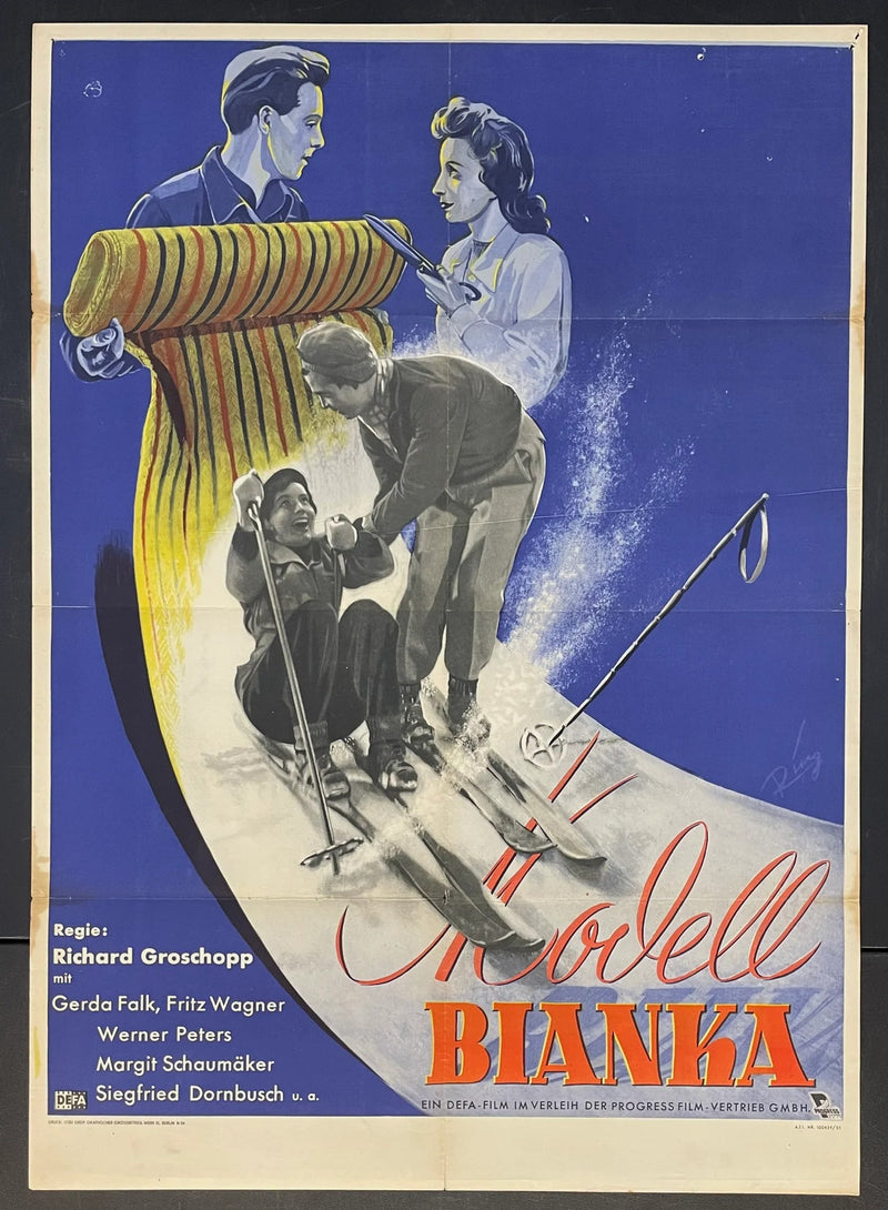 Modell Bianka (1951) Original German Movie Poster 23x33