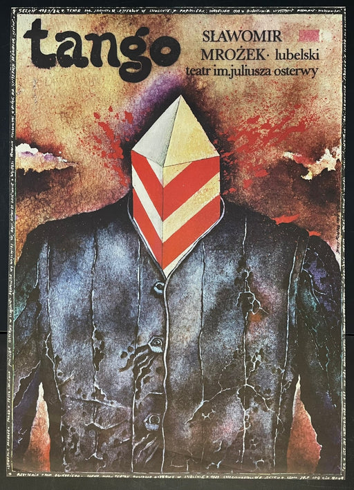 Tango (1984) Original Polish Theatre Poster Sławomir Mrożek 26x37