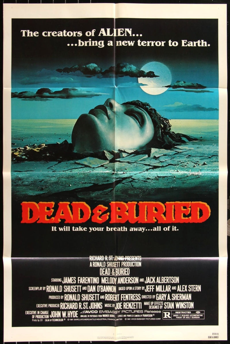 Dead & Buried (1981) Original Movie Poster Folded 27x41