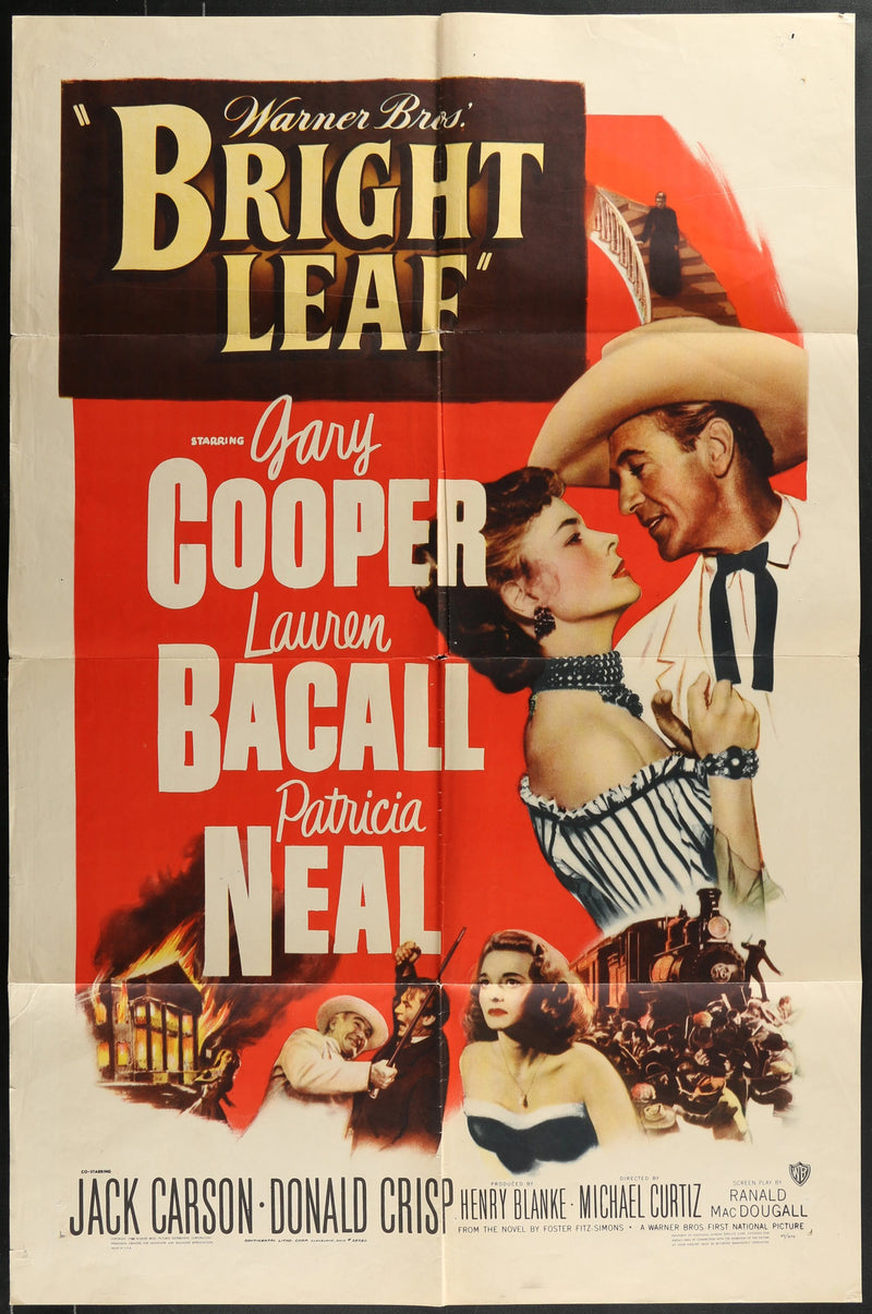 Bright Leaf (1950) Original Movie Poster Folded 27x41