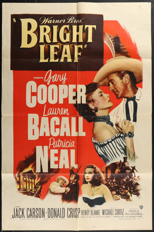 Bright Leaf (1950) Original Movie Poster Folded 27x41