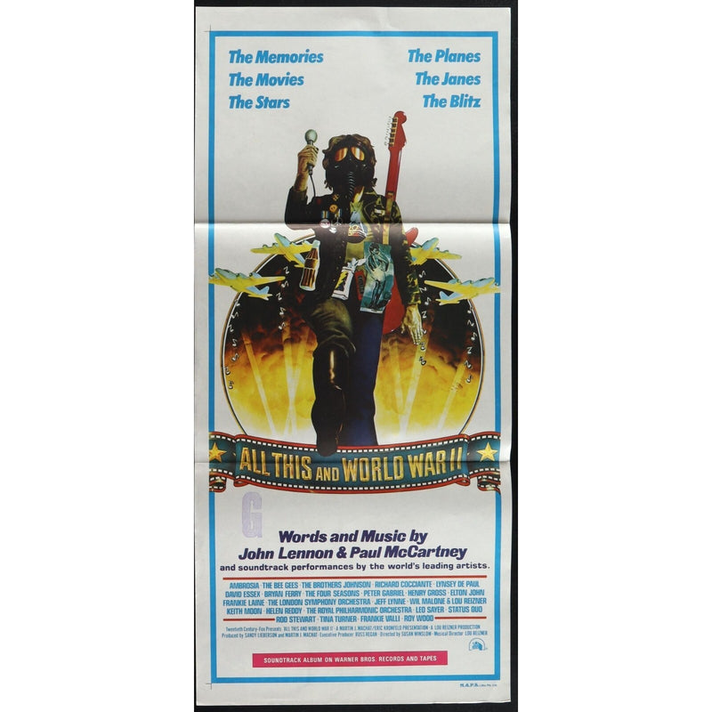 All This and World War II (1976) Original Australian Day Bill Movie Poster