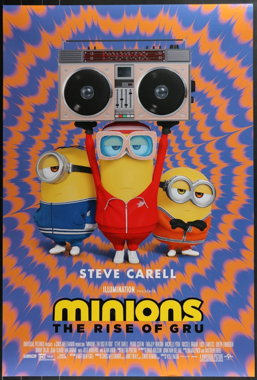Minions: The Rise of Gru (2022) Original Double-sided Movie Poster Rolled 27x40
