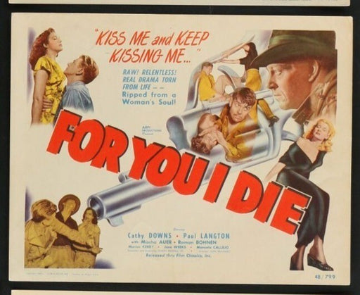 For You I Die (1947) Original Lobby Card Movie Poster 11x14