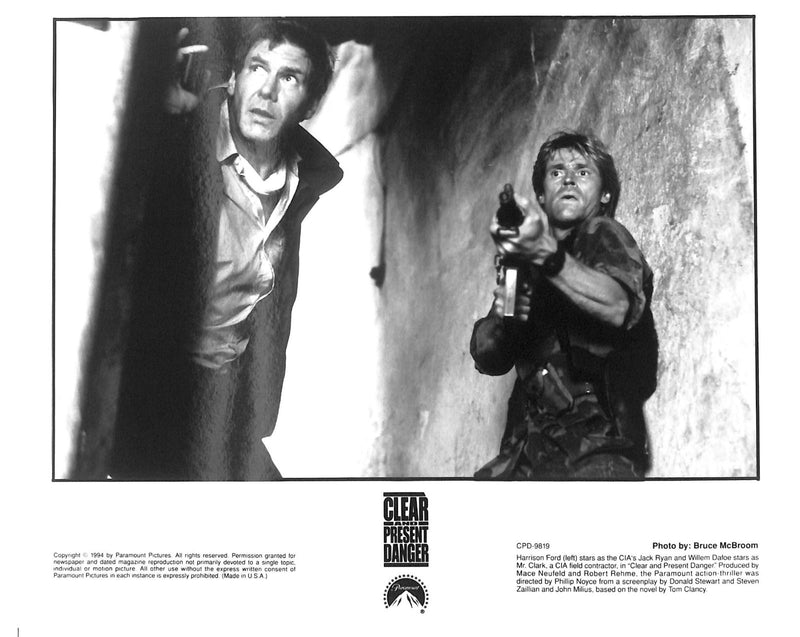 Clear and Present Danger (1994) Movie Still Full Set 8x10