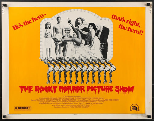 The Rocky Horror Picture Show (1975) Original Half-Sheet Movie Poster 22x28