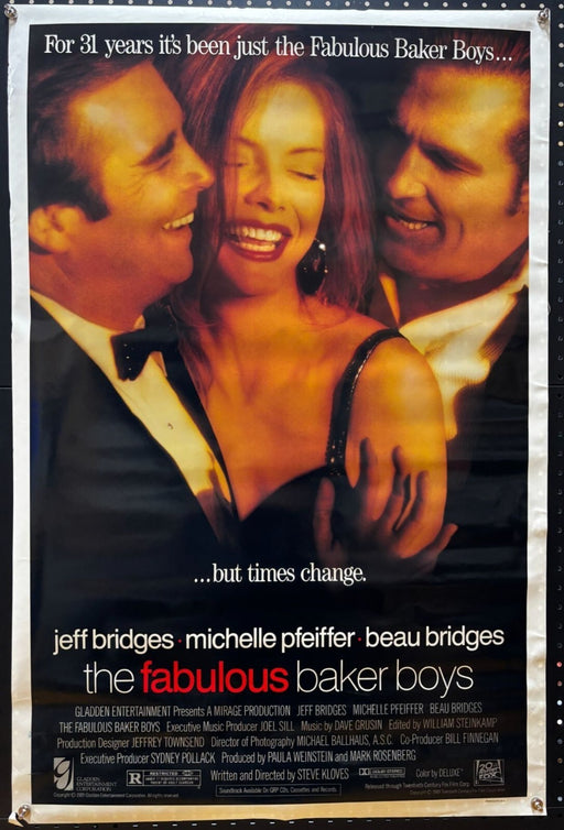 The Fabulous Baker Boys (1989) Double-Sided, Original Rolled Poster 27x41