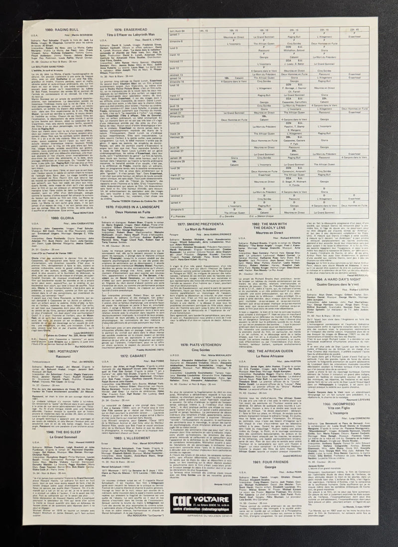 A Mes Amours (1984) CAC Voltaire French Poster Folded 15.75x22.75