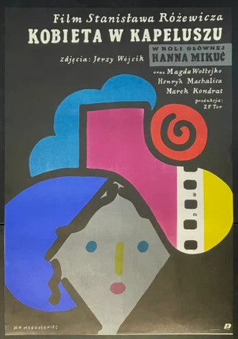 Kobieta w kapeluszu (1984) Original Polish Movie Poster
