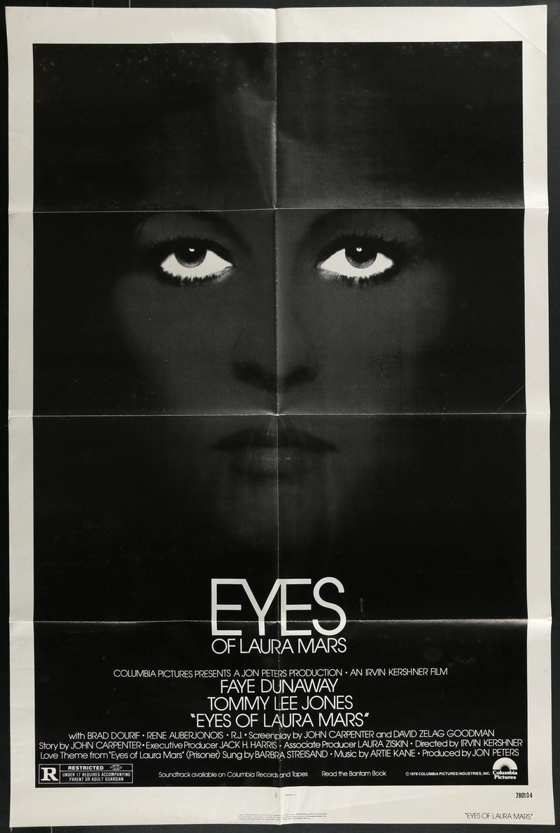 Eyes of Laura Mars (1978) Original Movie Poster Folded 27x41