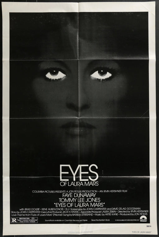 Eyes of Laura Mars (1978) Original Movie Poster Folded 27x41