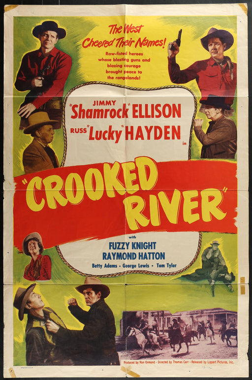 Crooked River (1950) Original Western Movie Poster F 27x41