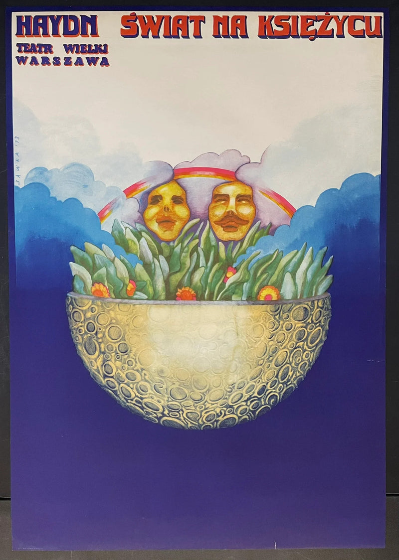 Świat na Księżycu (1973) Original Polish Opera Poster 26x38