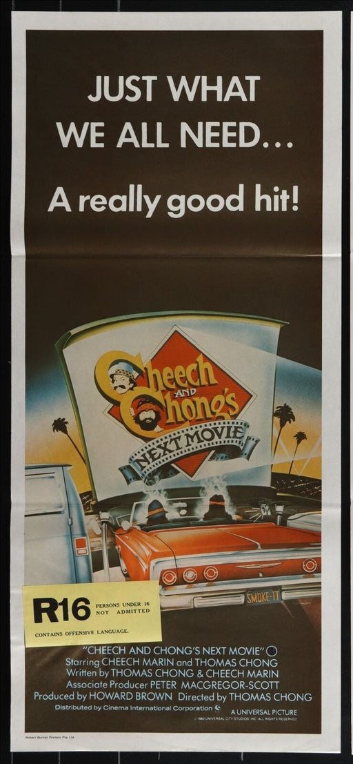Cheech and Chong's Next Movie (1980) Original Australian Daybill Poster 13x30