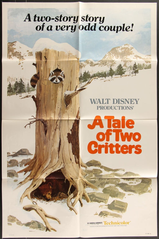 A Tale of Two Critters (1977) Original Movie Poster Folded 27x41