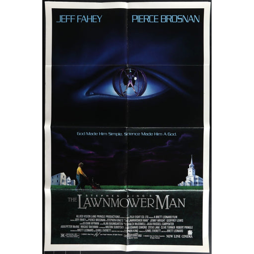 The Lawnmower Man (1992) Original Movie Poster Folded 27x41 Fahey EM4-155