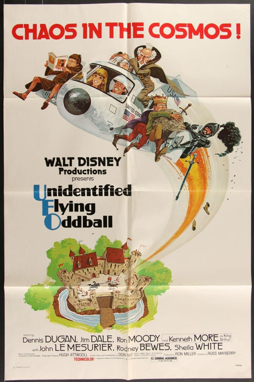 Unidentified Flying Oddball (1979) Original Movie Poster Folded 27x41
