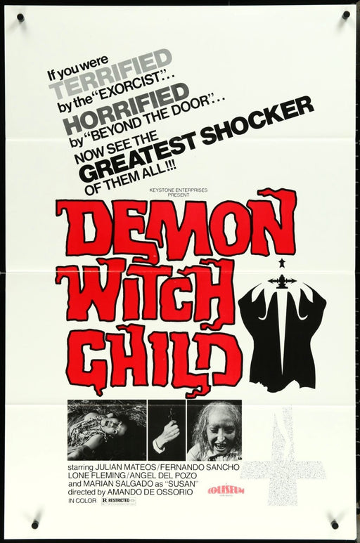 Demon With Child (1976) Original Movie Poster Folded 27x41 EM8-491