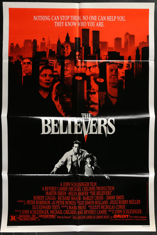 The Believers (1987) Original Movie Poster Folded 27x41