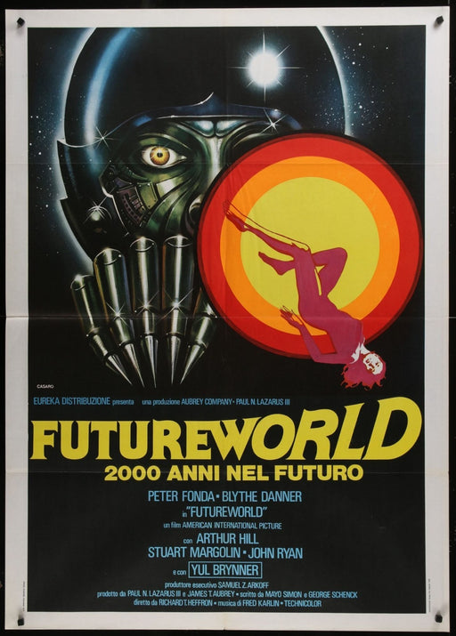 Futureworld (1976) Original Italian 1P Movie Poster Folded 39x55