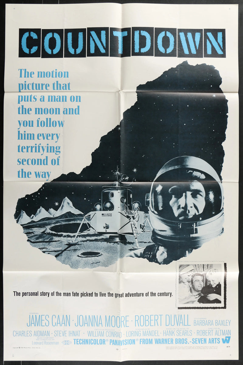 Countdown (1968) Original Movie Poster Folded 27x41
