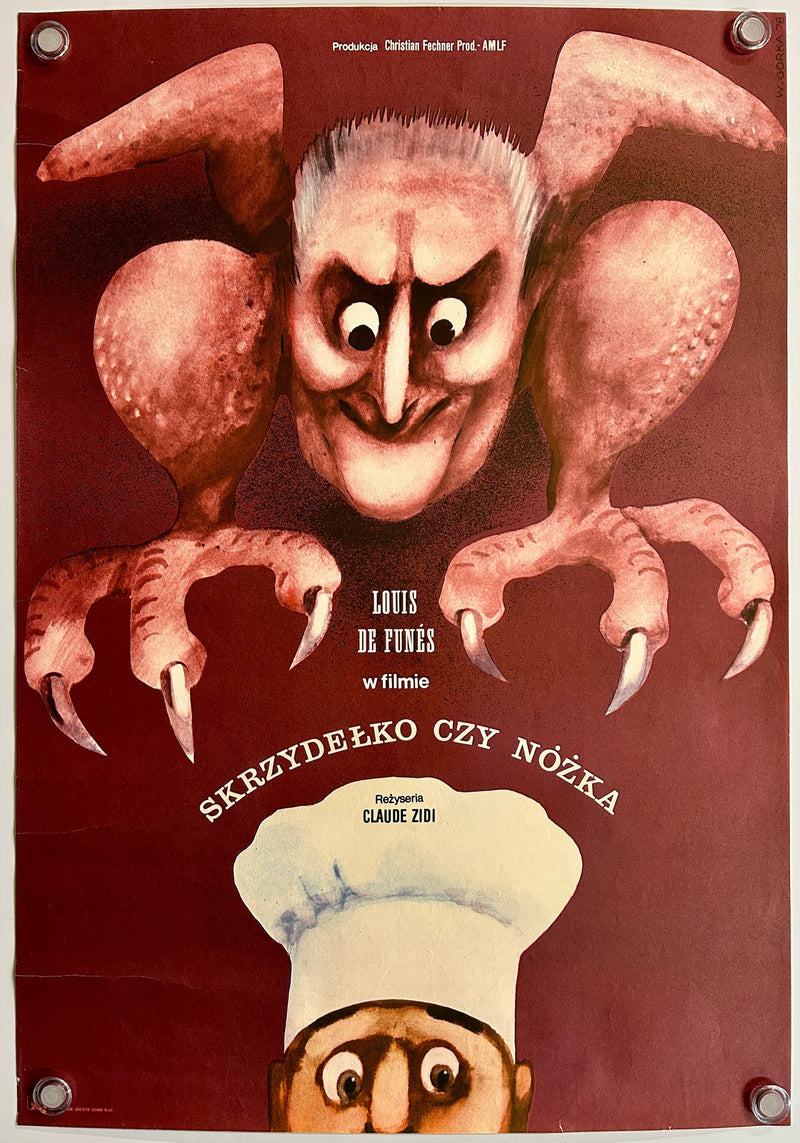 Skrzydełko czy nóżka (1978) Original Polish Movie Poster 26x38