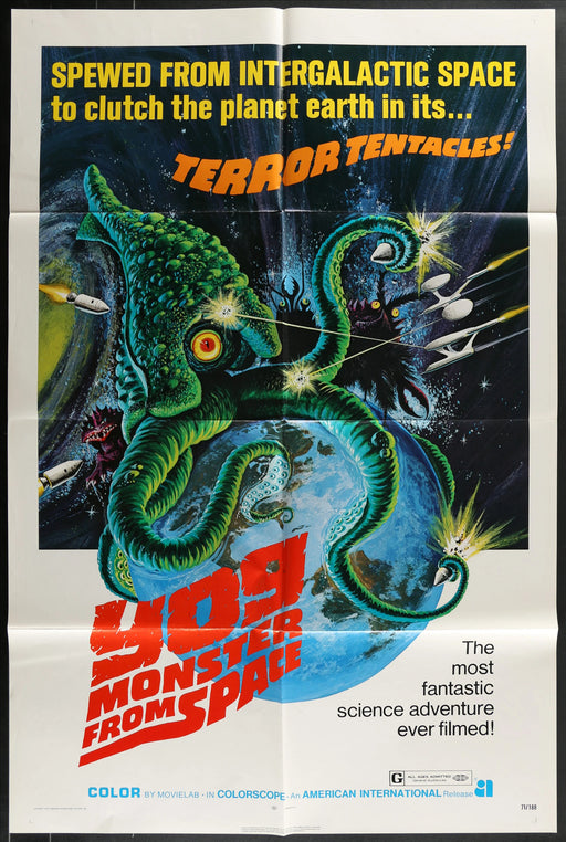 Yog: Monster from Space (1971) Original Movie Poster Folded 27x41