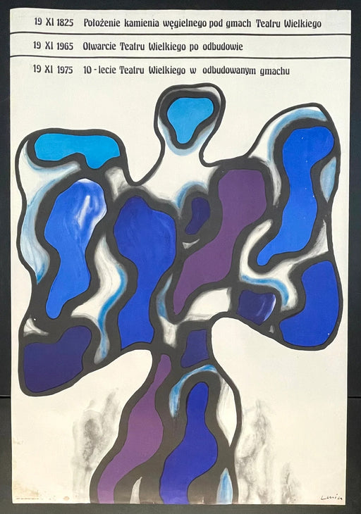 Teatr Wielki w Warszawie (1975) Original Polish Theater Poster 26x38