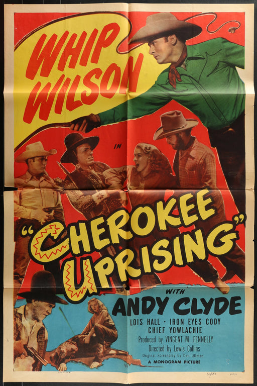 Cherokee Uprising (1950) Original Western Movie Poster F 27x41