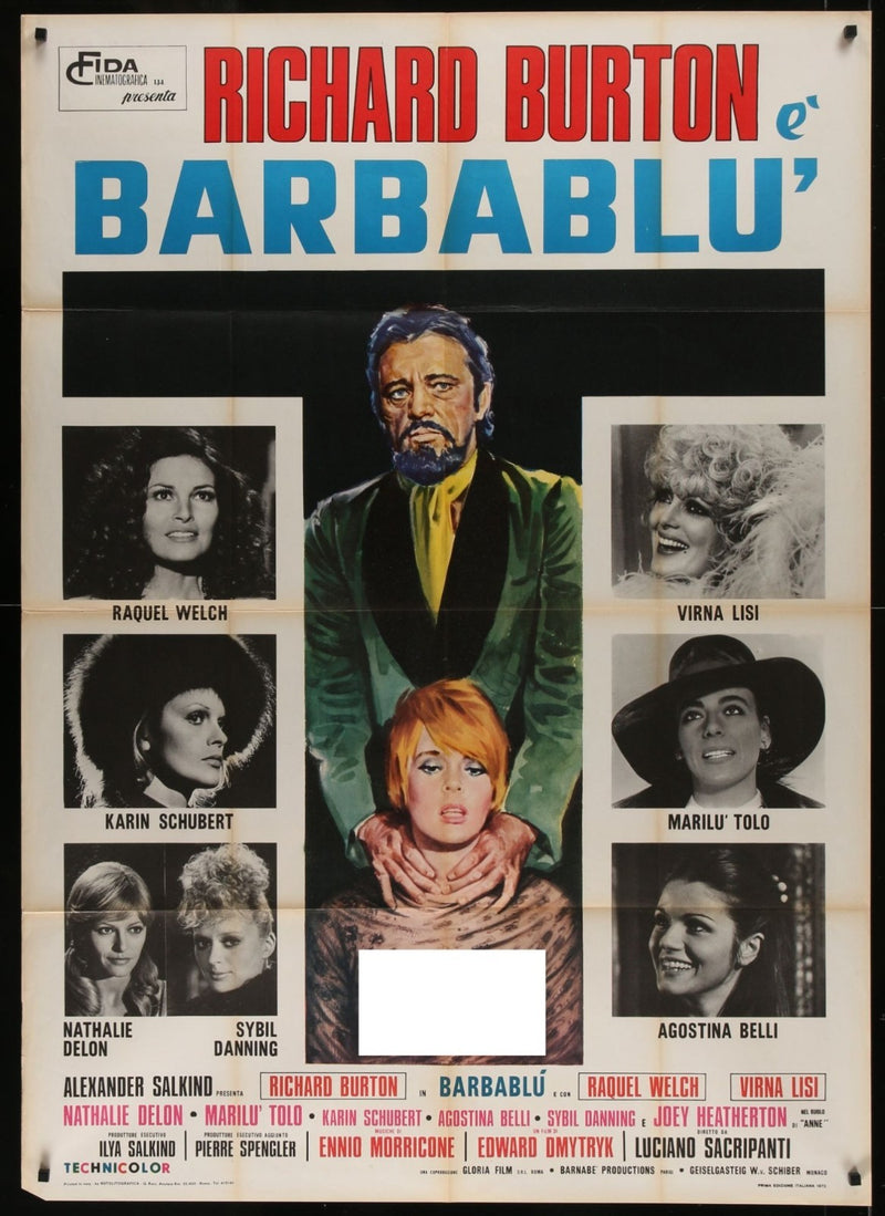 Bluebeard (1972) Original Italian 1P Movie Poster Folded 39x55