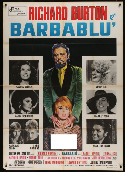 Bluebeard (1972) Original Italian 1P Movie Poster Folded 39x55