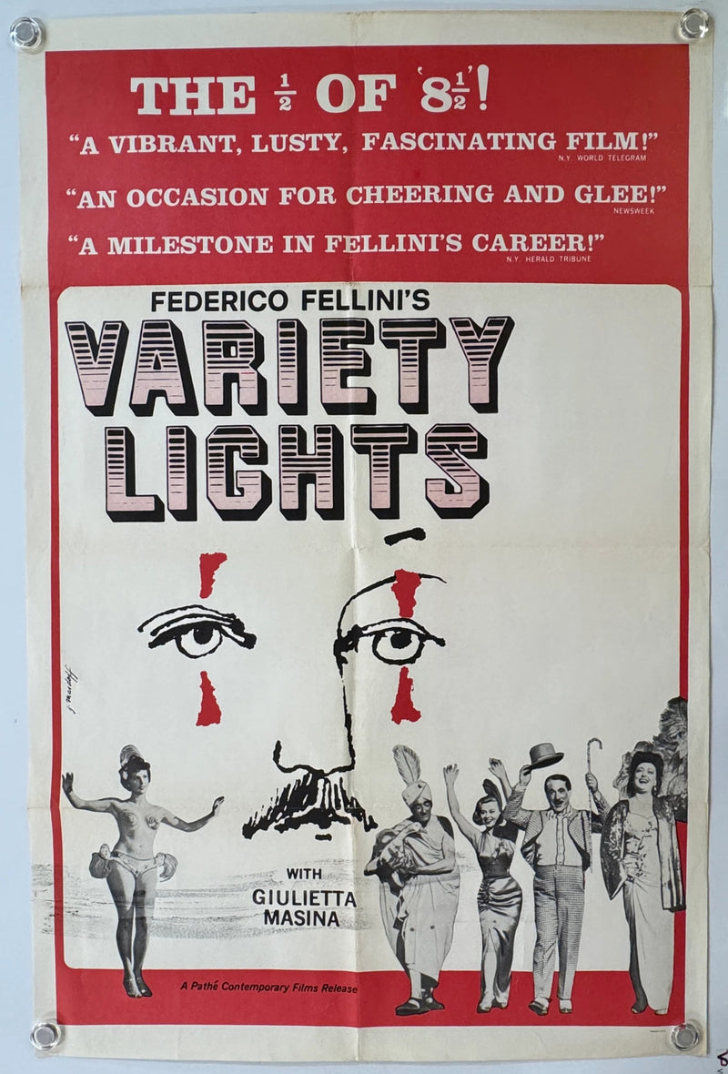 Variety Lights (1950) Original U.S. One Sheet Movie Poster 27x41
