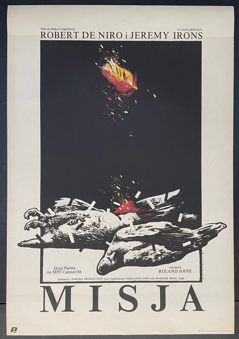 Misja (1986) Original Polish Movie Poster 26x38