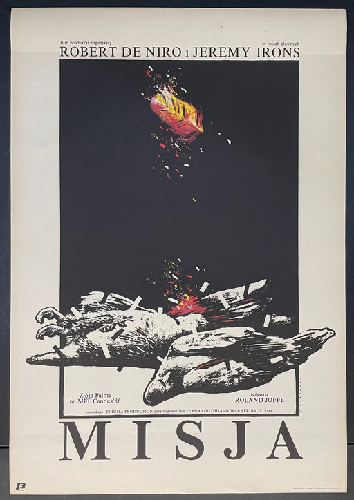 Misja (1986) Original Polish Movie Poster 26x38