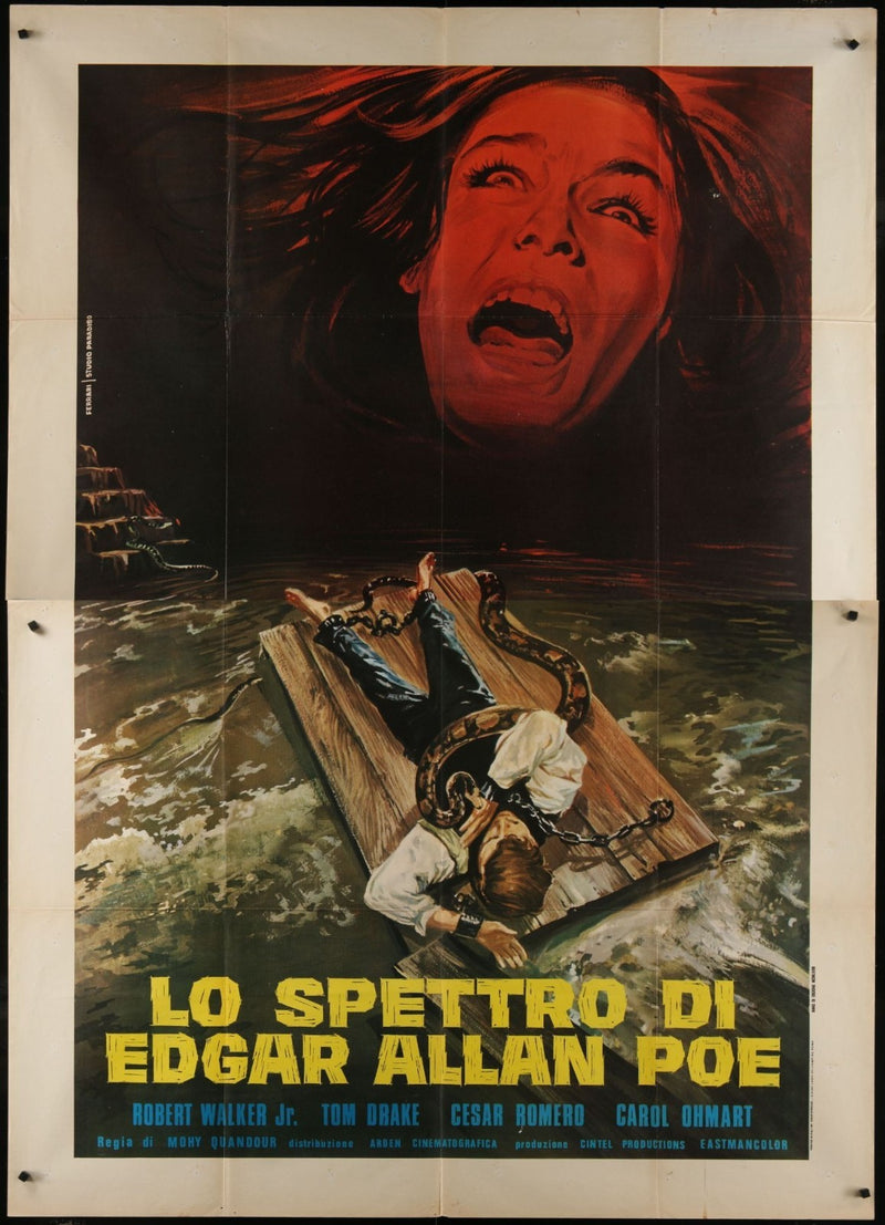 The Spectre of Edgar Allan Poe (1974) Original Italian 2P Movie Poster 55x78